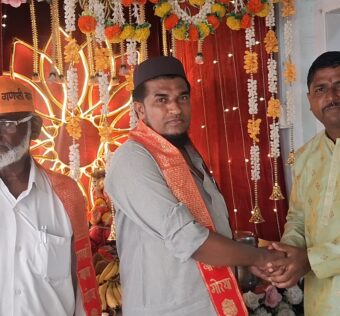 घोलवड पोलीस ठाण्यात गणेशोत्सवातून सामाजिक एकतेचा संदेश