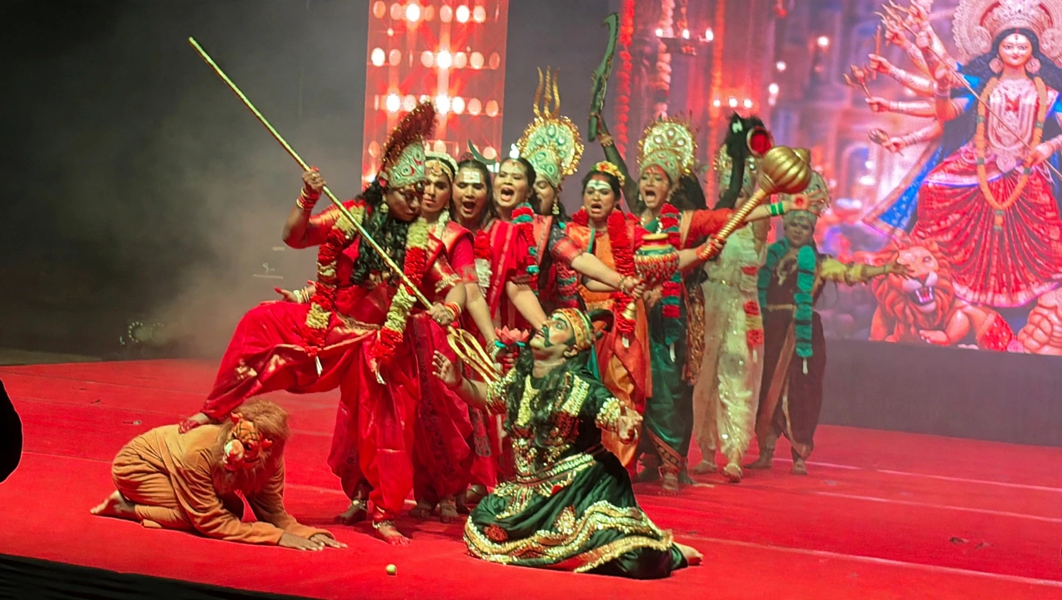 सावटा येथील क्रेडो वर्ल्ड स्कूलमध्ये कोजागिरीनिमित्त दुर्गा महोत्सव उत्साहात
